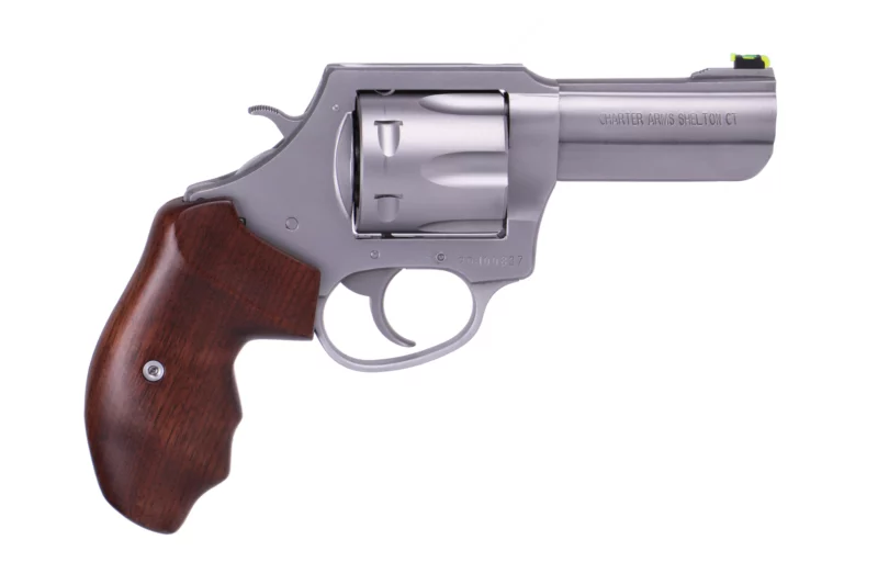 Charter Arms Professional V .357 Magnum 3-inch stainless revolver with wood grip
