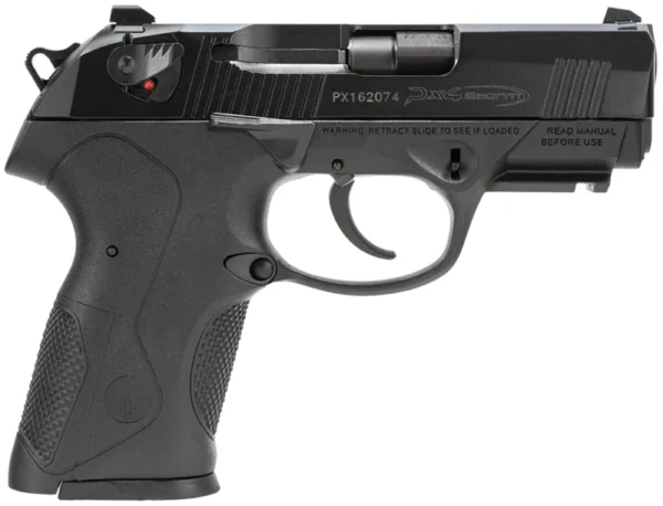 Beretta USA JXC9F20 Px4 Storm Compact 9mm Luger 10+1 3.27" Black Steel Barrel, Black Bruniton Serrated Steel Slide, Black Polymer Frame w/Picatinny Rail & Interchangeable Backstrap Grip, Ambidextrous