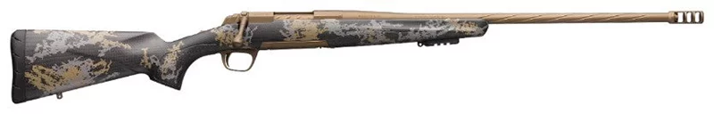 Browning X-Bolt Mountain Pro 6.8 Western 24 inch fluted barrel, Burnt Bronze finish, carbon fiber stock