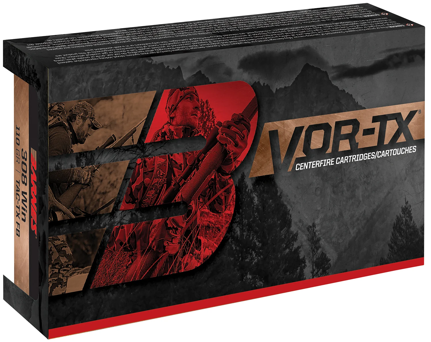 Barnes VOR-TX 7mm Rem Mag 150 gr TTSX BT ammunition box, 20 rounds