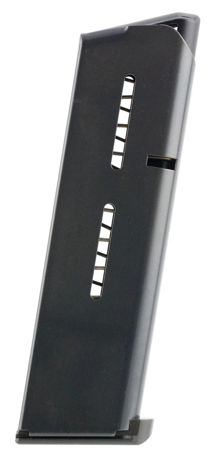 Wilson Combat 47CB 7-round .45 ACP 1911 magazine, black fluoropolymer finish, steel floor plate