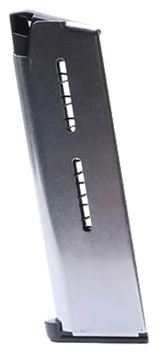 Wilson Combat 47C 7rd stainless magazine for 1911 Government .45 ACP with lo-profile steel floor plate