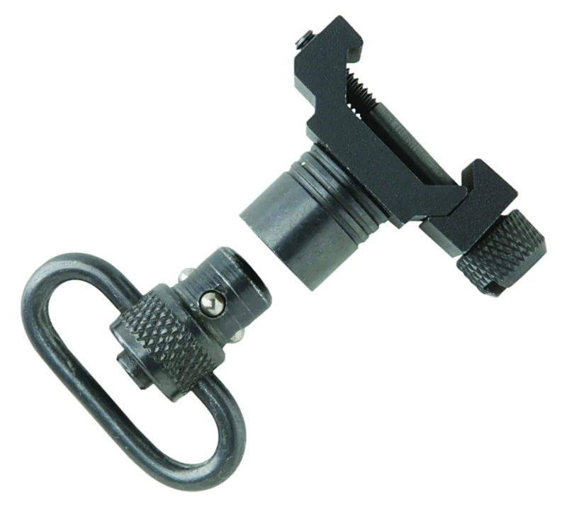 Uncle Mike's 21101 QD Picatinny/Weaver swivel attachment with 1-inch loop in black