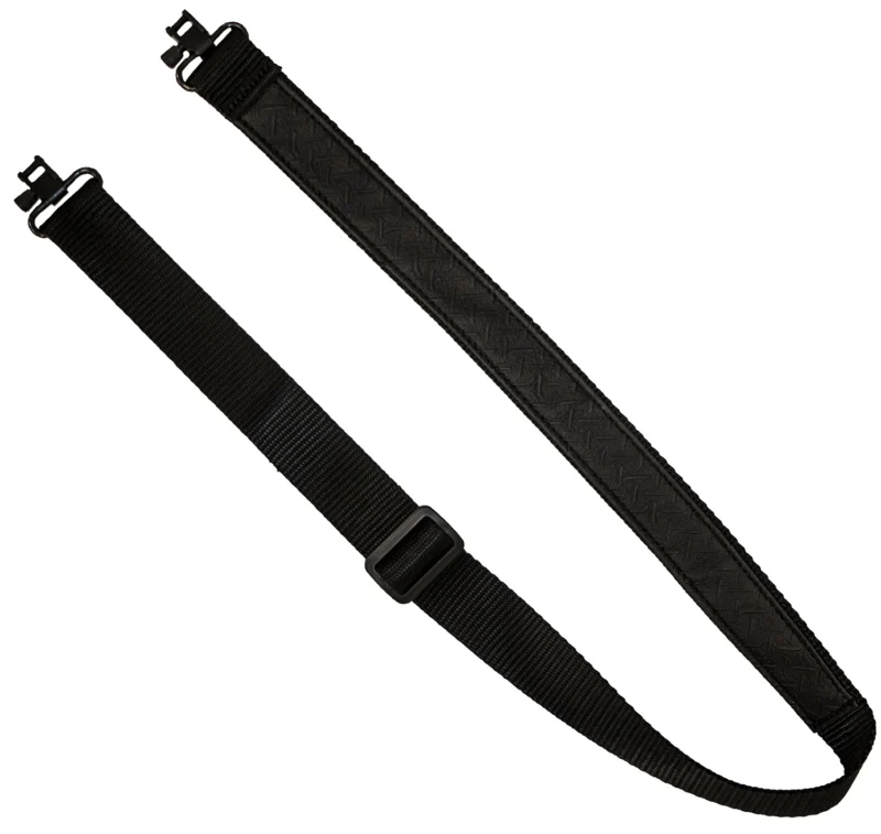GrovTec Mountaineer black nylon 1.25-inch sling with sewn non-slip back and swivels