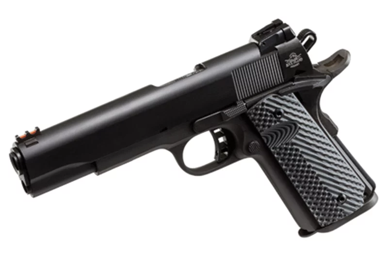 Rock Island Armory Rock Ultra FS 10mm 5-inch Parkerized 1911 pistol with G10 grips
