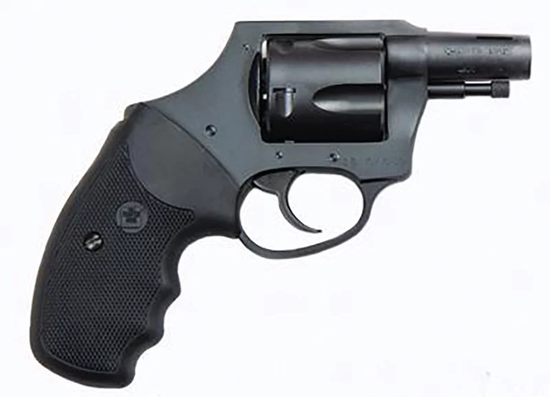 Charter Arms Boomer .44 Special 2" 5-shot revolver with black finish and finger-grooved rubber grip