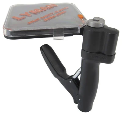 Lyman E-Zee Hand Priming Tool with large and small primer trays and built-in primer punches