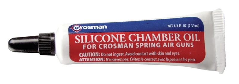 Crosman RMCOIL Silicone Chamber Oil .25 oz bottle for spring, Nitro Piston, and PCP airguns