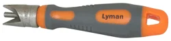 Lyman Outside Chamfer Tool for deburring case mouths, fits .17 to .45 cal, gray/orange