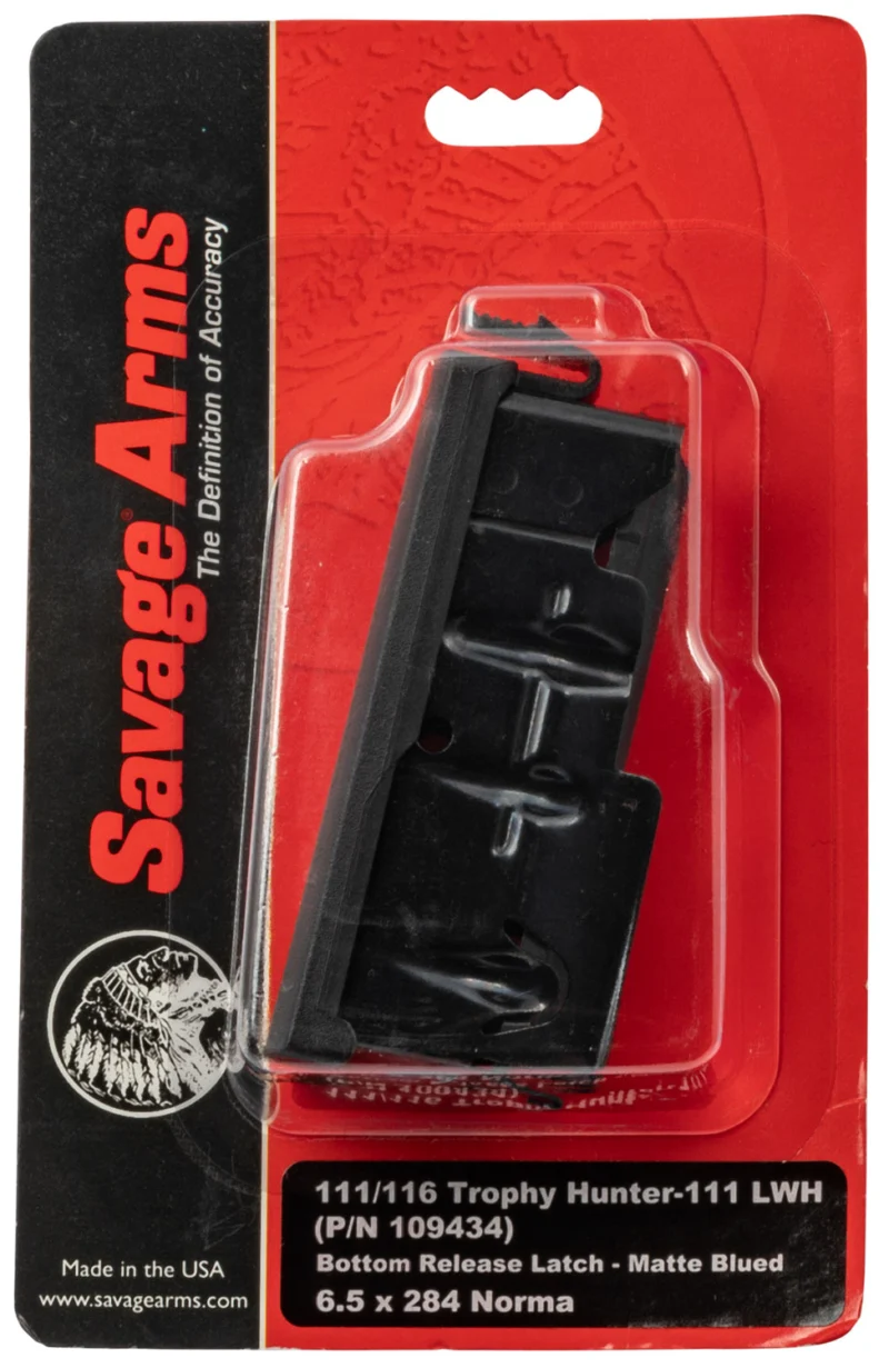 Savage 55234 6.5x284 Norma 4-round magazine, matte blued