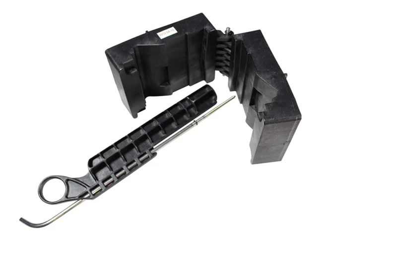 Wheeler Delta Series AR-15 upper receiver vise block clamp in black polymer