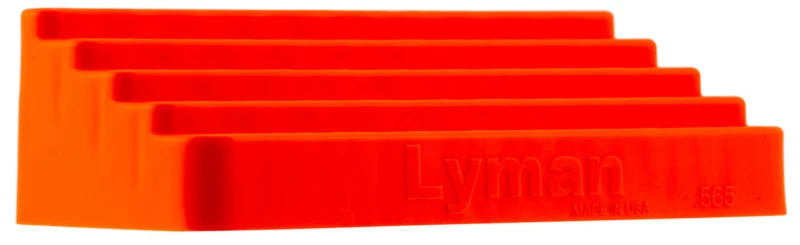 Lyman Bleacher Loading Block .565 hole size orange polymer holds 50 cases