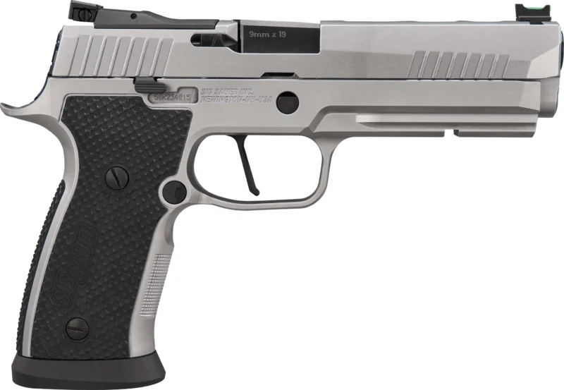 SIG Sauer P320 SXG 9-inch stainless pistol with G10 LOK grip and fiber optic sights