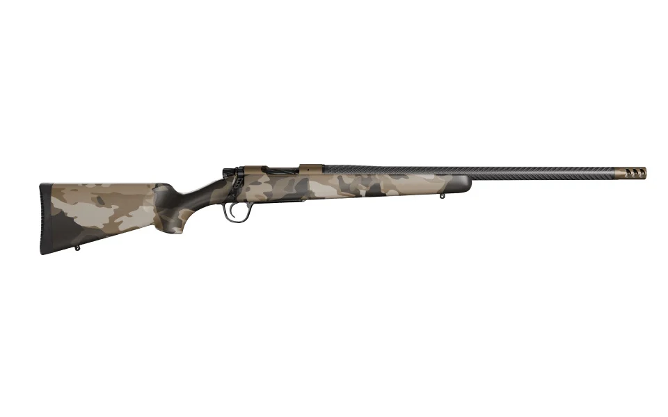 Christensen Arms RL FFT .28 Nosler rifle, Burnt Bronze Cerakote, 22-inch carbon-wrapped barrel