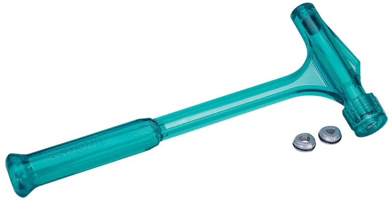 RCBS Pow'r Pull II bullet puller kit with three chucks and green polymer body