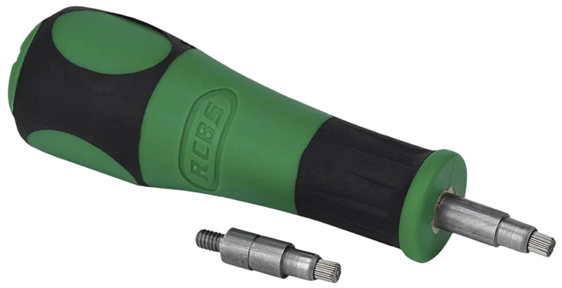 RCBS Primer Pocket Brush Combo multi-caliber stainless bristles with no-roll handle