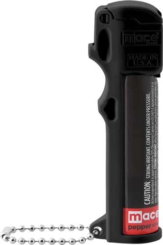 Mace Personal Defense 18g keychain pepper spray canister in black