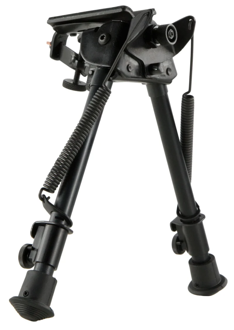 Harris Model L Low Bipod 9-13 inch black anodized steel/alloy with swivel base