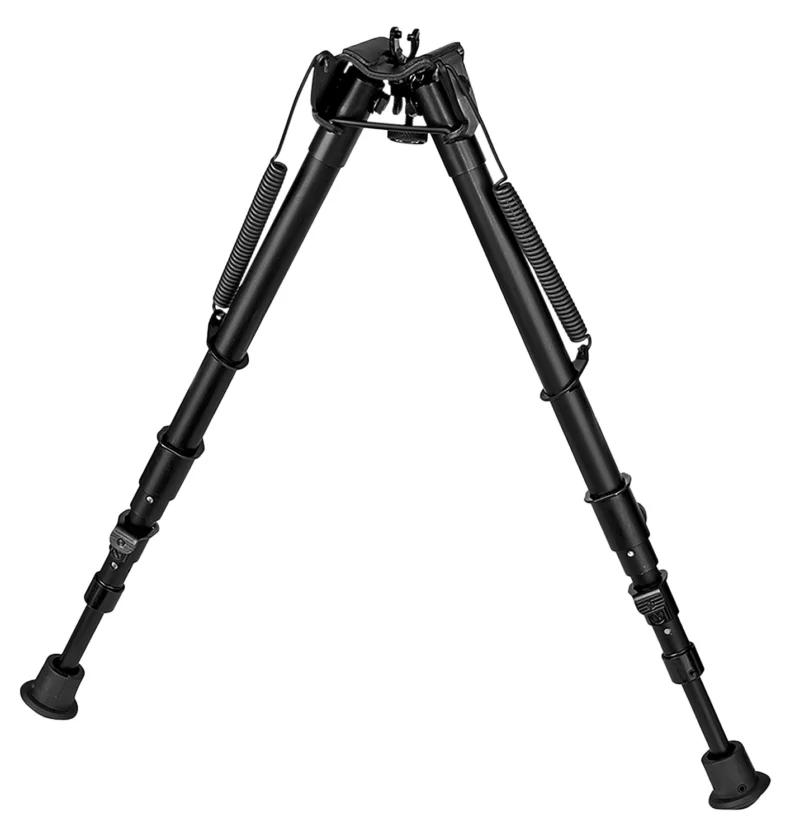 Harris bipod 13.5-27 inch black steel/alloy three-piece legs rubber feet
