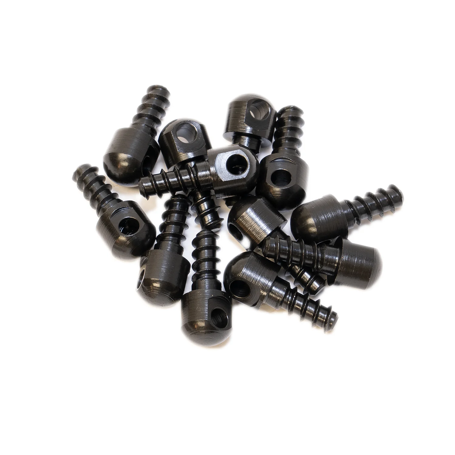 Grovtec GTHM60 0.5-inch wood screw swivel studs 12-pack black