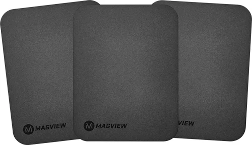 Warne MagView phone plate 3-pack matte black 2.5 x 3.25 inches