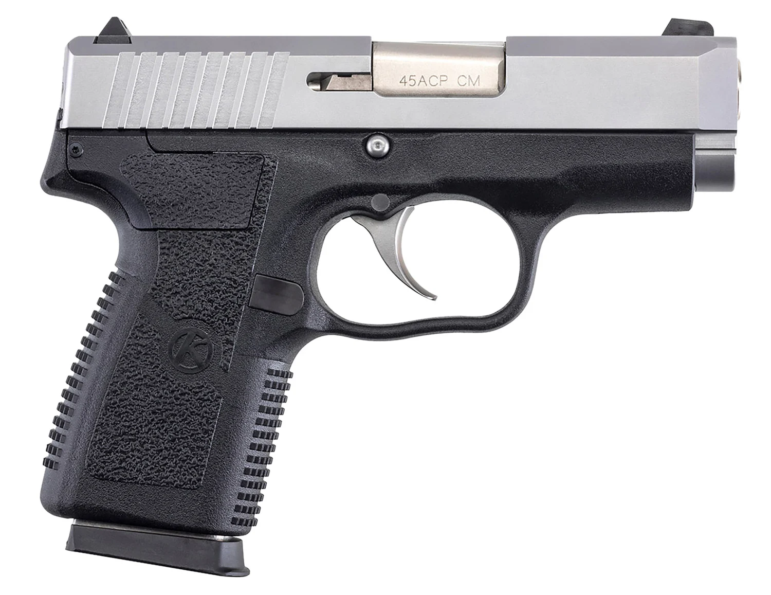 Kahr Arms CM45 .45 ACP pistol matte stainless slide black polymer frame