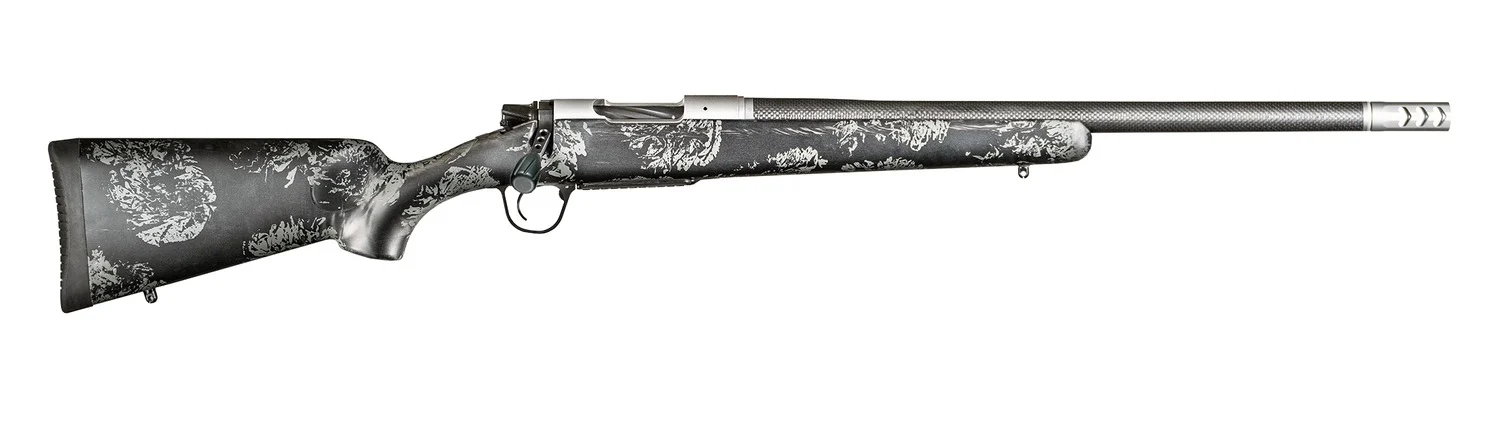 Christensen Arms Ridgeline FFT rifle 25 Creedmoor 20-inch carbon fiber barrel natural stainless gray stock