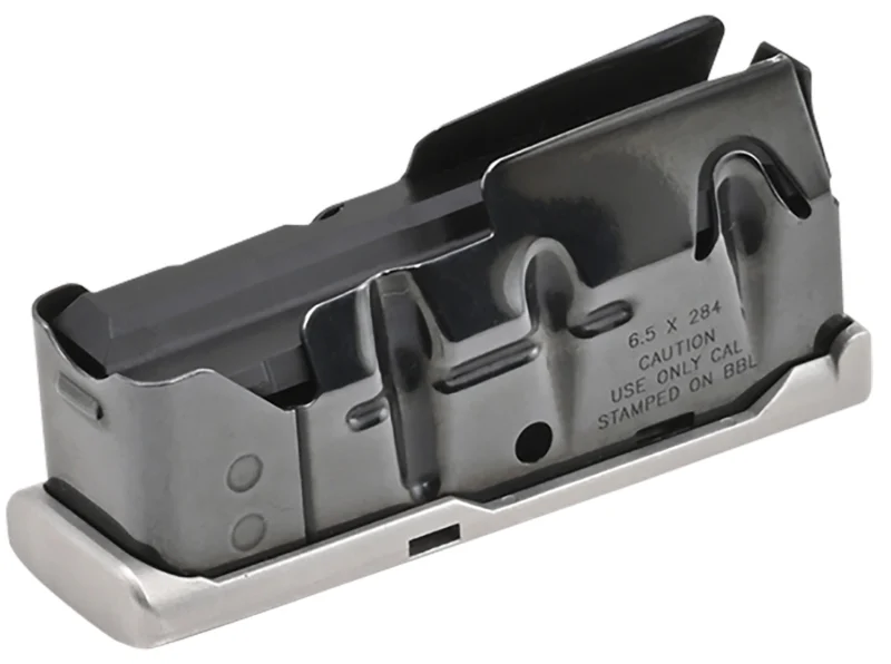 Savage 55261 stainless detachable 4-round box magazine for 6.5x284 Norma rifles
