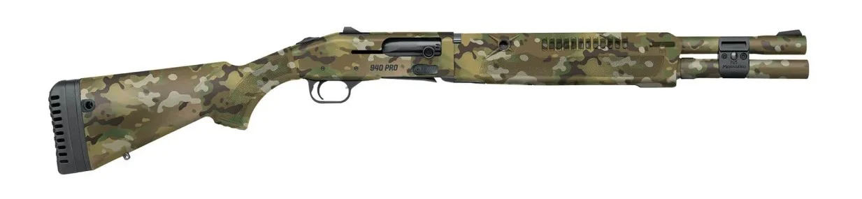 Mossberg 940 Pro Tactical SPX 12ga 18.5 inch Multicam shotgun left-side view