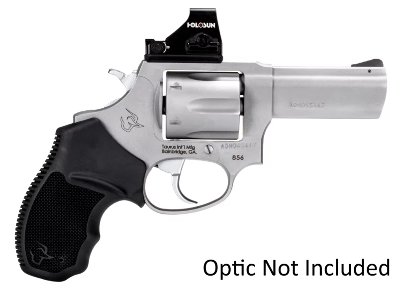Taurus 856 T.O.R.O. stainless 3-inch .38 Special revolver, optic-ready