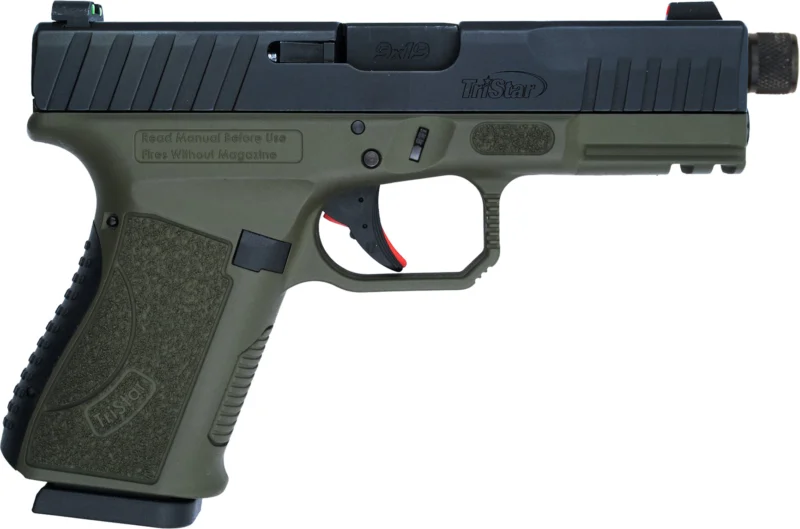 TriStar APOC Pro 9mm compact pistol OD Green threaded barrel optic-ready