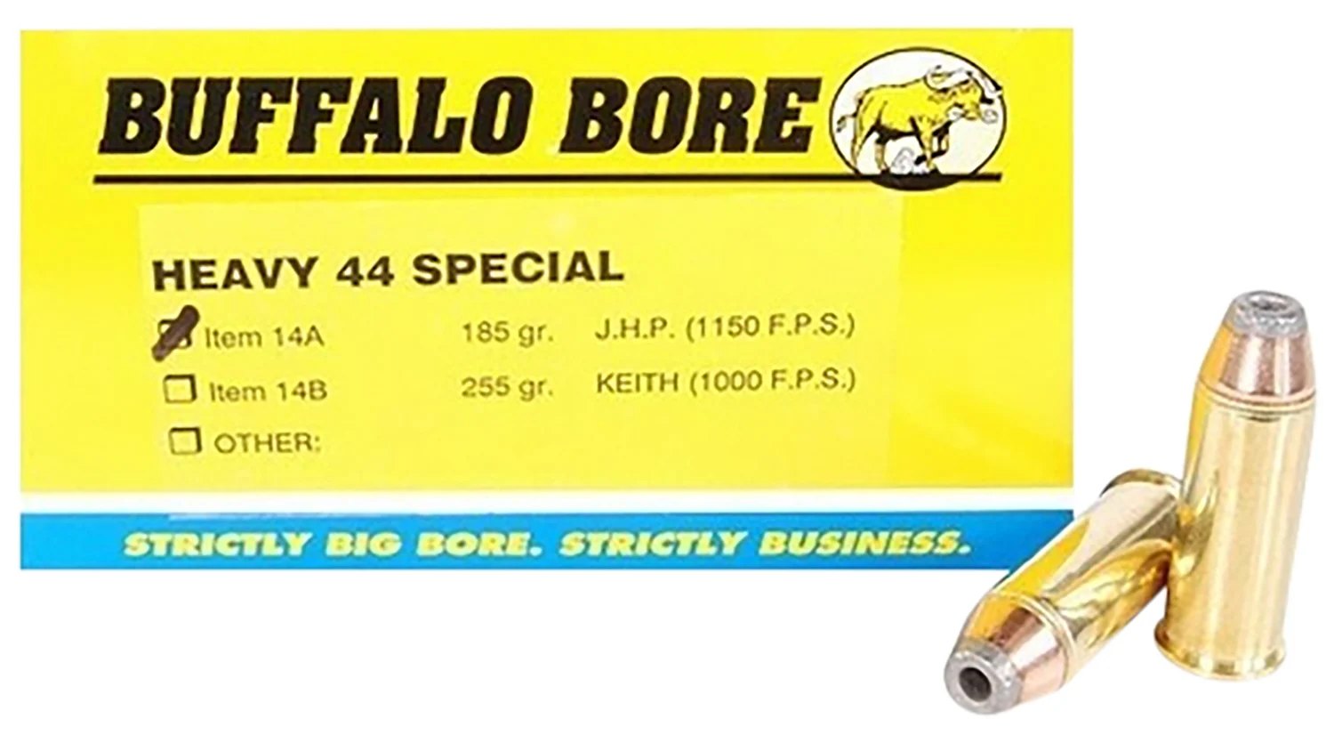 Buffalo Bore 44 S&W Special 180 Gr JHP 20 Rd Box falo Bore 44 S&W Special 180 Gr JHP 20 Rd Box Ammo
