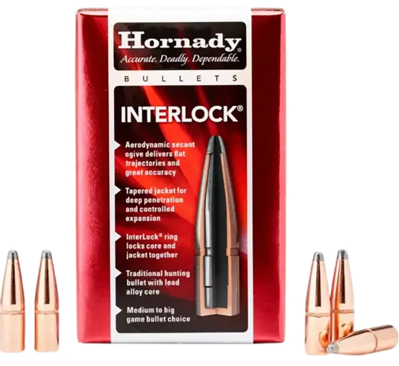 Hornady InterLock 7mm .284 162 gr BTSP bullets 100 per box