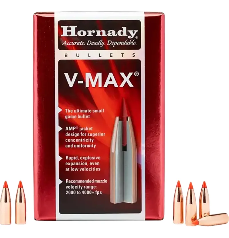 Hornady V-MAX 7mm .284 120 gr bullets, 100 per box
