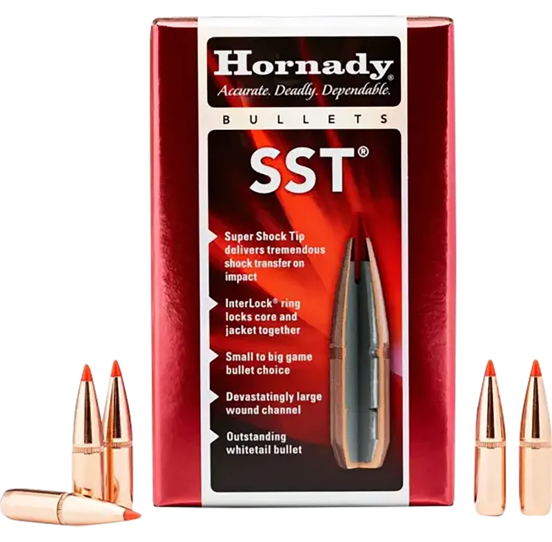 Hornady 25 Cal .257 117gr SST polymer tip boat tail bullets 100 ct box