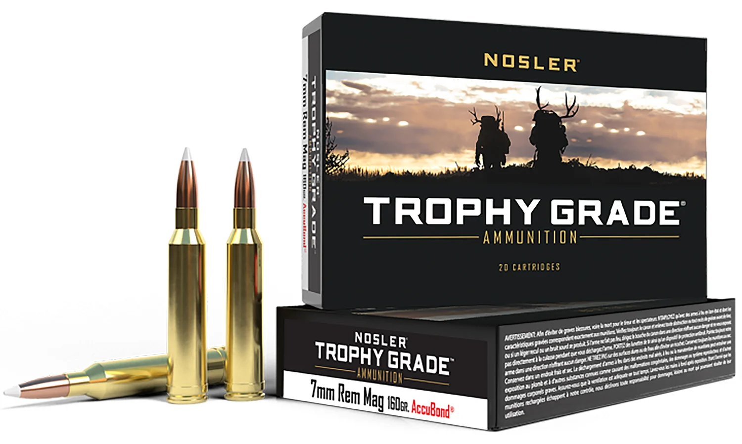 Nosler Trophy Grade 7mm Rem Mag 160 gr AccuBond 20rd box