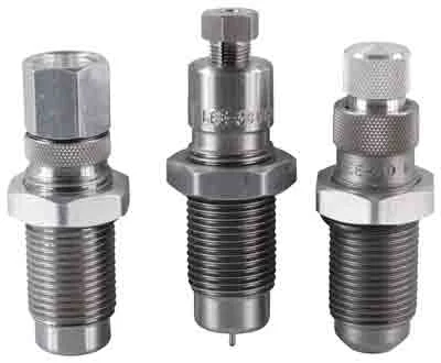 Lee Carbide 3-Die Set for .500 S&W Magnum reloading dies in storage case
