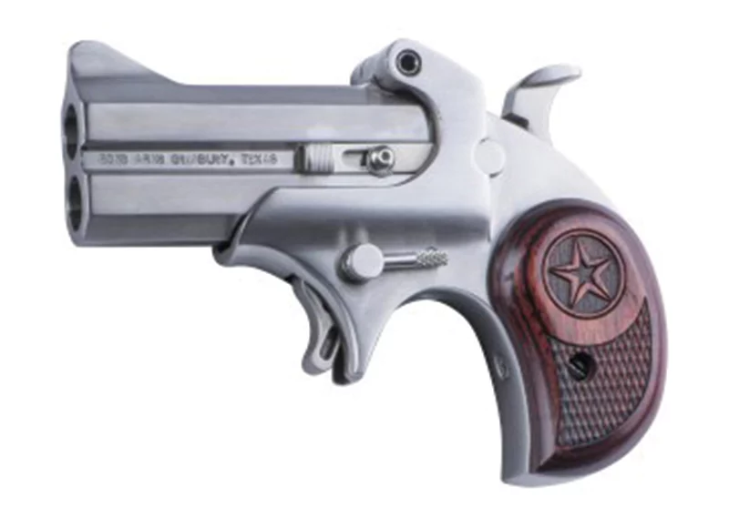 Bond Arms Cowboy Defender .45 LC/.410 3-inch stainless derringer with rosewood grips