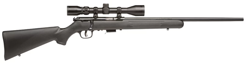 Savage 93 FXP .22 WMR 21-inch bolt-action rifle with 3-9x40 scope and black synthetic stock