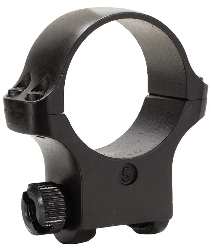 Ruger 30mm high single scope ring, matte black finish