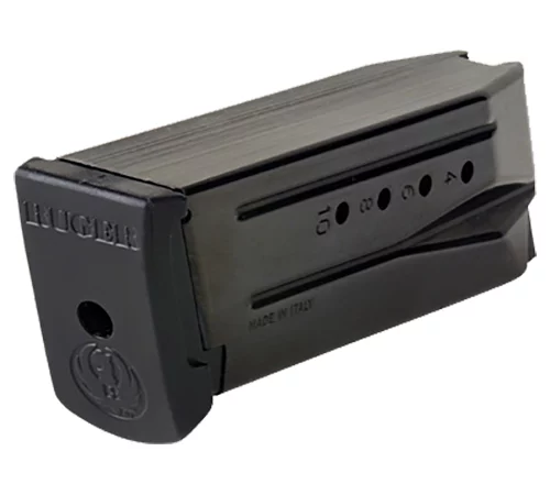 Ruger SR9C 10-round 9mm magazine with flat and extended floorplates