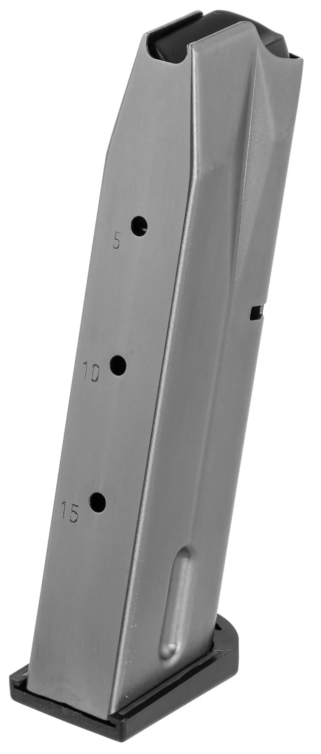 Beretta 92FS M9A1 15-round 9mm blued steel magazine, sand resistant