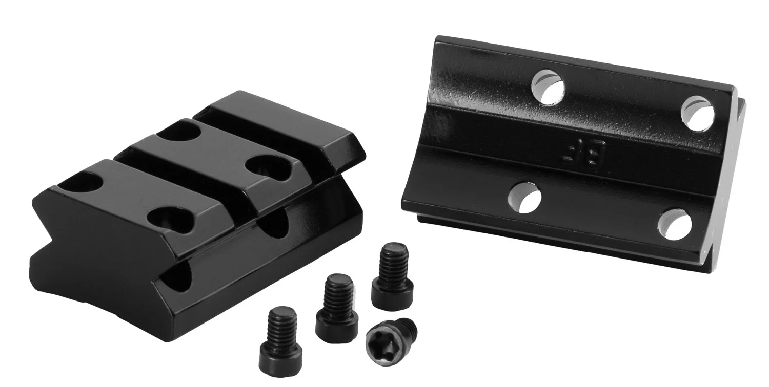 Browning X-Bolt two-piece Weaver-style scope base in gloss blued aircraft-grade alloy