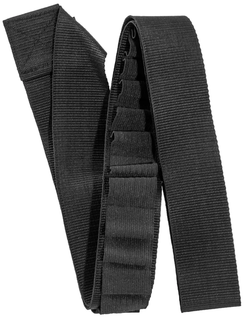 Bulldog Cases black nylon shotgun shell bandolier holding 20 shells on 2-inch webbing