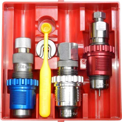 Lee Carbide 3-Die reloading set with breech lock bushings for .45 Long Colt