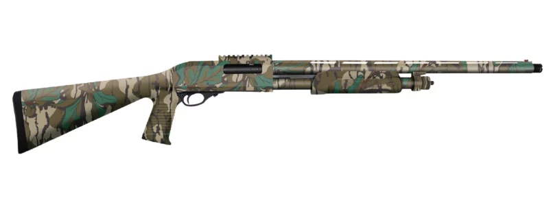 Charles Daly Chiappa 335 pump action 12 gauge shotgun, 24-inch barrel, Mossy Oak Green Leaf finish