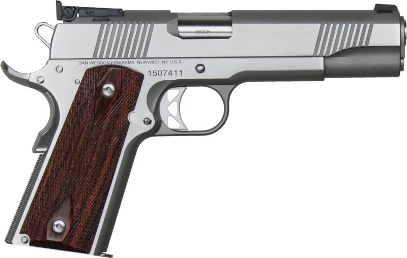 Dan Wesson Pointman Seven .45 ACP 5-inch stainless 1911 with cocobolo grips