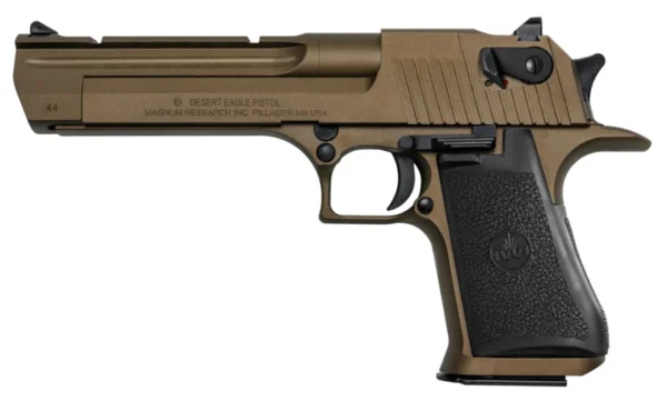Magnum Research DE44CABB Desert Eagle Mark XIX *CA Compliant 44 Rem Mag 6" 8+1 Burnt Bronze Cerakote Carbon Steel Frame & Slide Black Rubber Grip