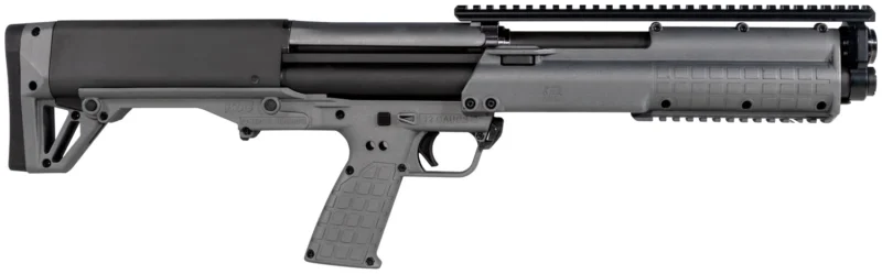 Kel-Tec KSGGY pump-action bullpup 12 Gauge shotgun in tactical gray with Picatinny rails