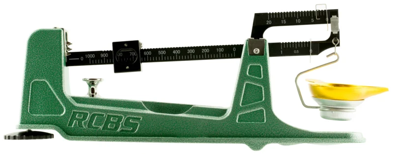 RCBS M1000 mechanical powder scale with 1,000-grain capacity and metal tip-proof pan
